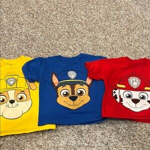 Kids' Paw Patrol T-Shirts - Set of 3